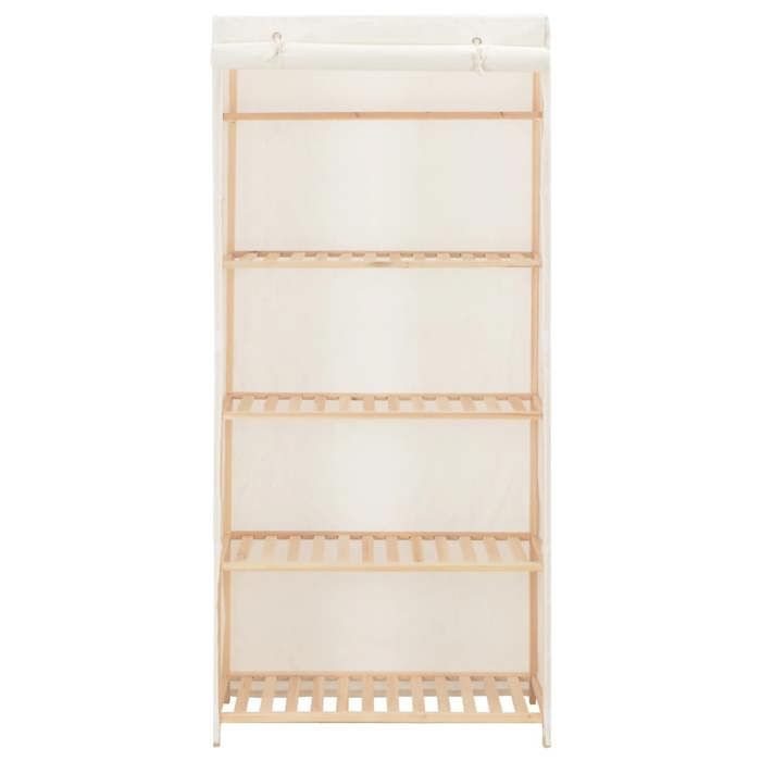 Garde-robe/Armoire de chambre - UU - Contemporain - Blanc 79x40x170 cm Tissu a86