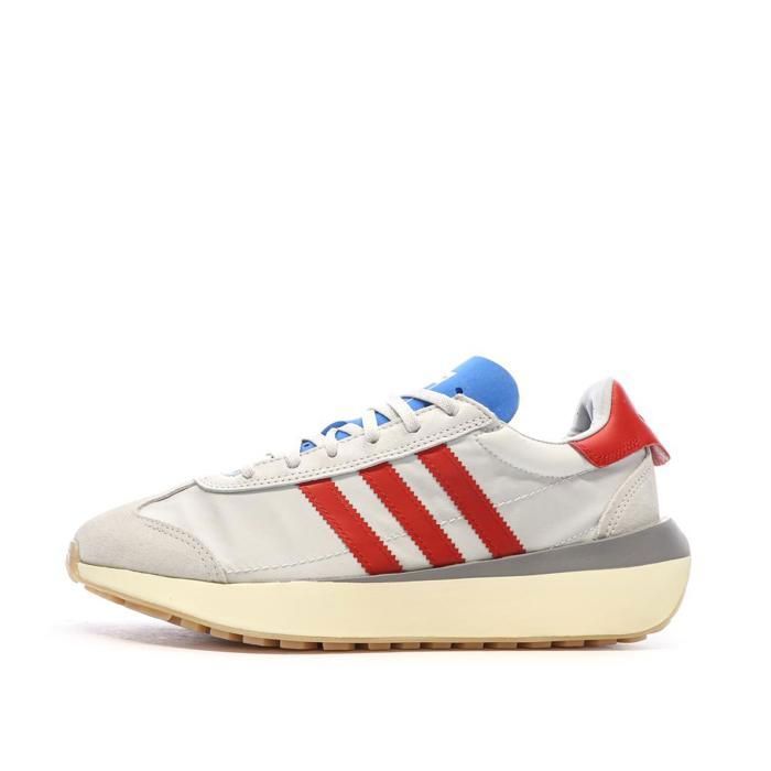 Adidas Baskets Gris/Bleu/Rouge Homme Adidas Country