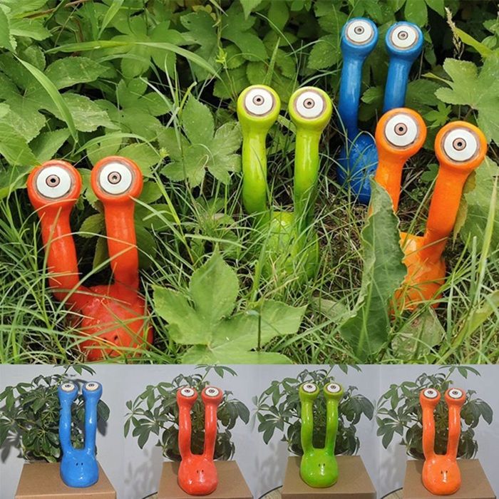 Figurine Alien Décorative - Drôle, Pour Jardin Ou Intérieur - Environ 11,2x12 Cm