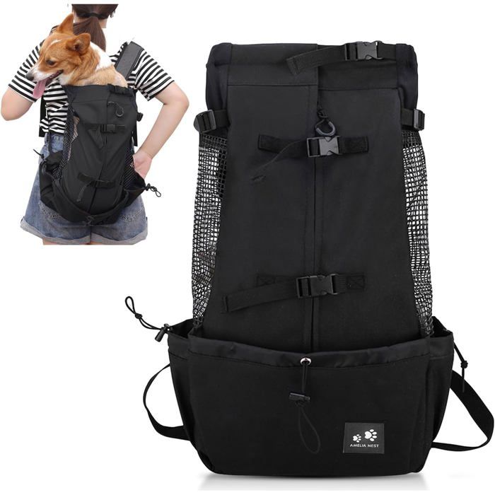 Comparer les prix de Sac à Dos pour Chien Randonnée Sac a Dos Transport Chat Chien Moto Respirant éPaule Double Sac à Dos pour Animaux jusqu'à 5 kg