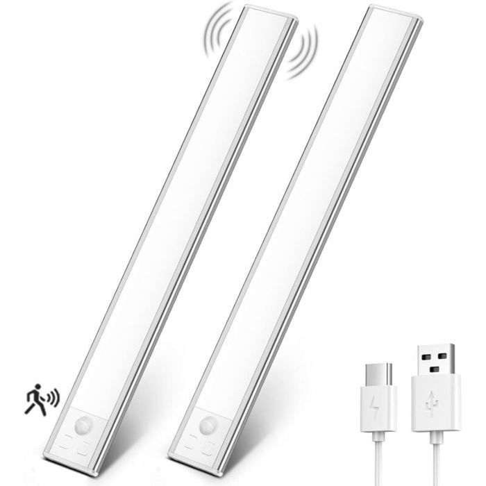 Lampe de Placard Eclairage Led Rechargeable Interieur Placard Sans Fi Dimmable Lampe Led Detecteur Mouvement Lumière Led pour
