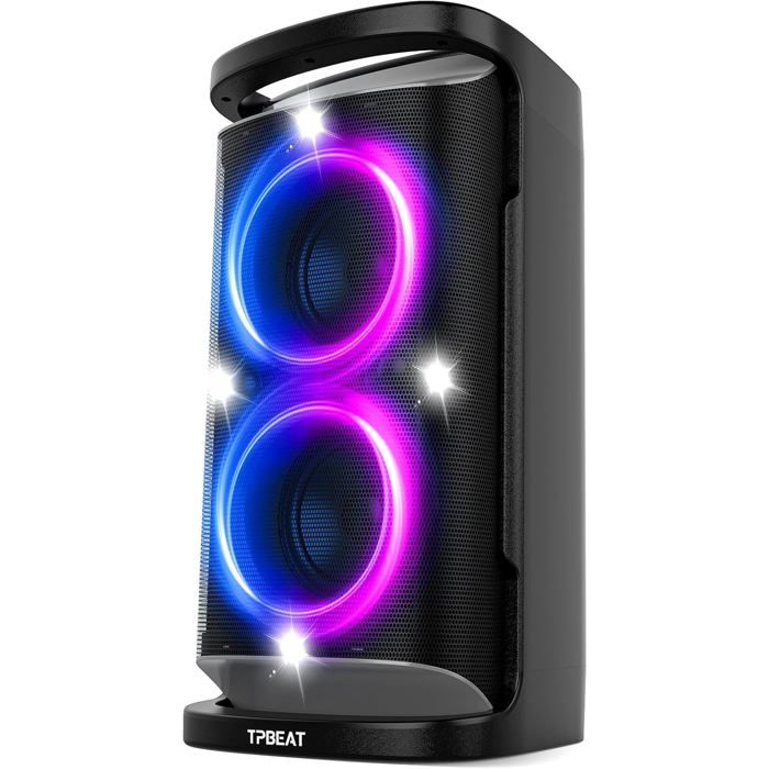 Enceinte Bluetooth Puissante TPBEAT 160W Partybox - Super Bass Lumières LED