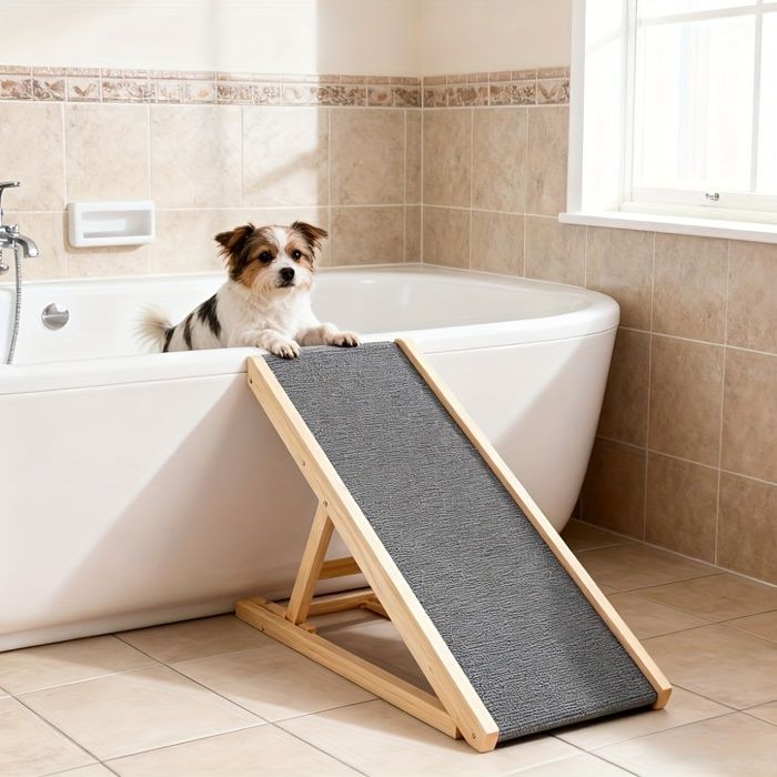 Meilleurs prix pour Rampe en bois massif pour animaux de compagnie-échelle de sécurité pour animaux de compagnie-échelle multifonctionnelle-70cm