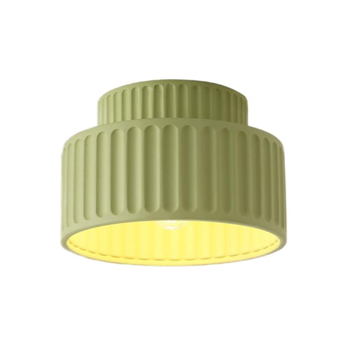WOTTES 1 x Plafonnier Minimaliste Nordique Vert Balcon Plafonnier Moderne éclairage de Plafond Café Bar Luminaire E27