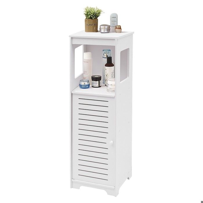 Armoire de salle de bain 28 x 25 x 90 cm étroite avec tiroirs étagère moderne avec tiroirs et portes
