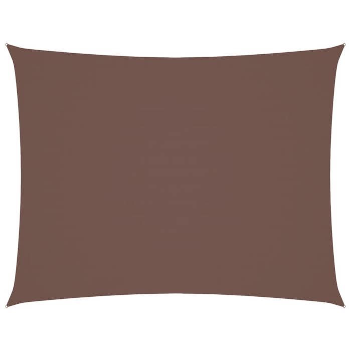 Brun Voile de parasol - Modernedesign - Protection anti-UV - tissu oxford rectangulaire 3x6 m marron LH4491965