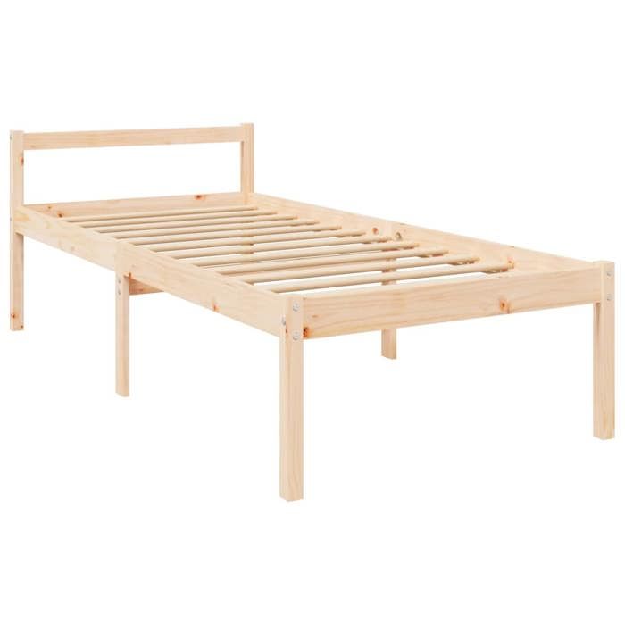 Structure/Cadre de lit - Lit pour personne âgée - sans matelas - 90x190 cm - pour adul/enfant NL44742