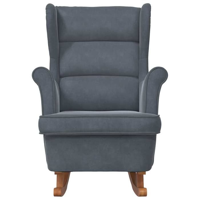 Confortable Chaise à bascule Gris foncé 92x71x100 cm avec manuel de montage Contreplaqué__21687