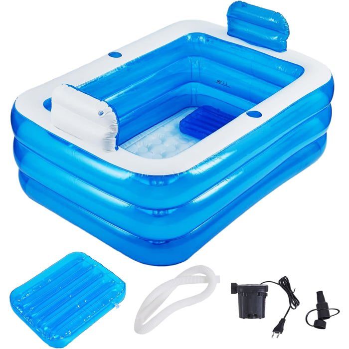 Baignoire Gonflable For Adults,Double Portable Baignoire Pliable With Grand Dossier Gonflable Confortable[PP63] - Puériculture & Eveil bébé