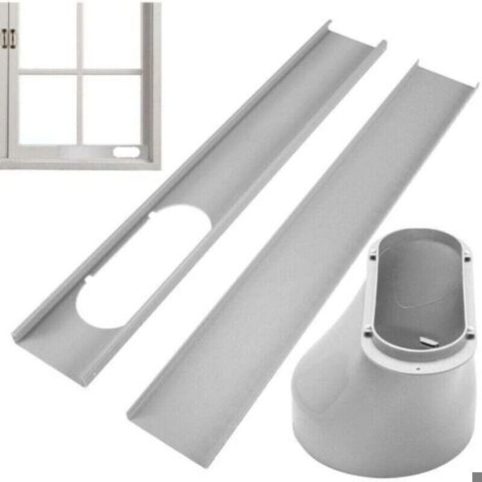 Kit calfeutrage climatiseur mobile - Tuyau 15 cm diamètre Matériau ABS durable - Fenêtres - Longueur 110 cm