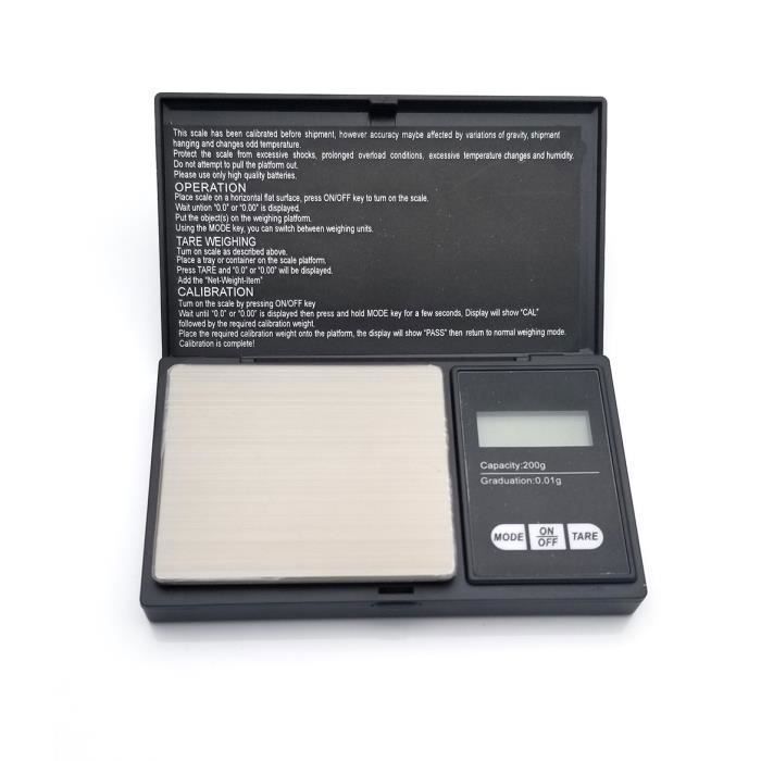 AST Balance de Précision-200g / 0.01g-Noir