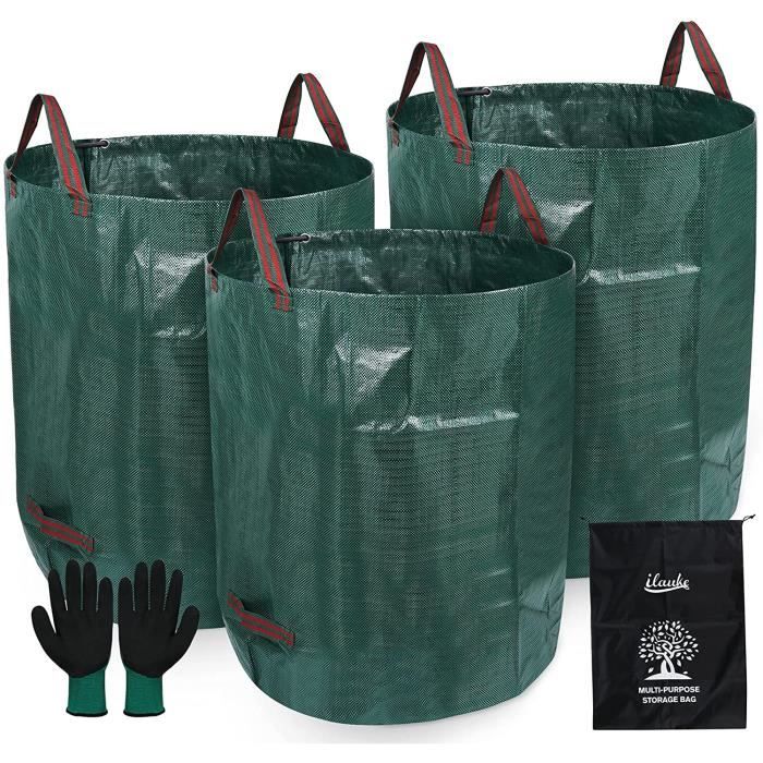 Rangement Jardin Pratique Sacs Poubelle Jardin Réutilisables 300L