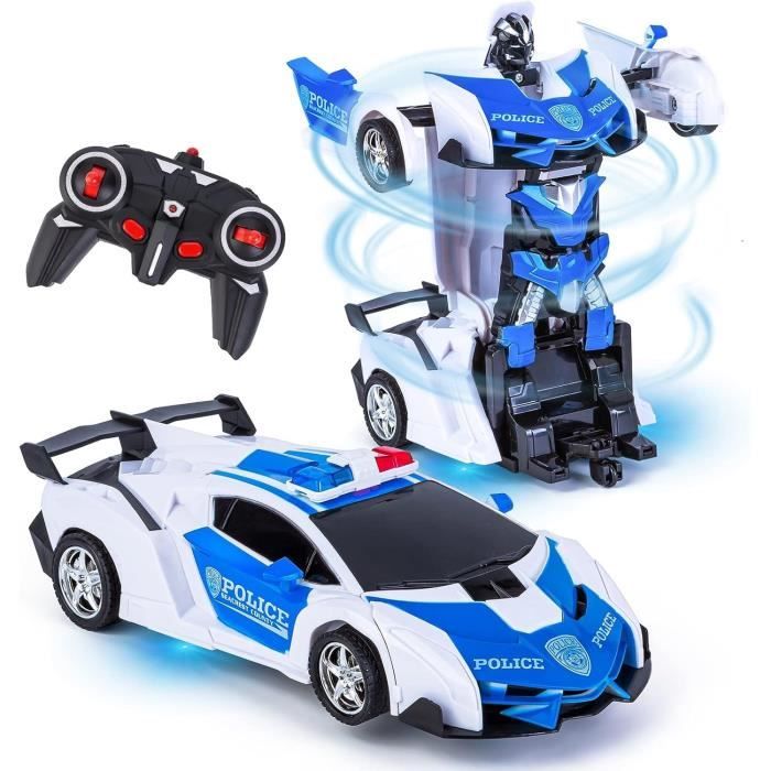 Rumicet Voiture de Jouet Robot Déformée, 2 en 1 Voiture Télécommandée  Transformers, Voiture Radiocommandée 2,4 GHz, Déformation Télécommandée  Voiture, Cadeau pour Les Enfants de 3 à 12 Ans Jouet, Bleu : :  Jeux et Jouets