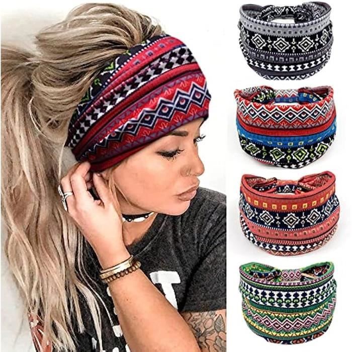10 Pièces Bandeau Cheveux pour Femmes Boho Bandeaux Vintage Fleur 10 Pièces Bandeau Cheveux pour Femmes Boho Bandeaux Vintage Fleur