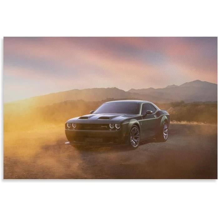 Poster BMW M4 G80 F82 Sur Toile - Décoration Murale Voiture Sport 50x75cm - Style Moderne