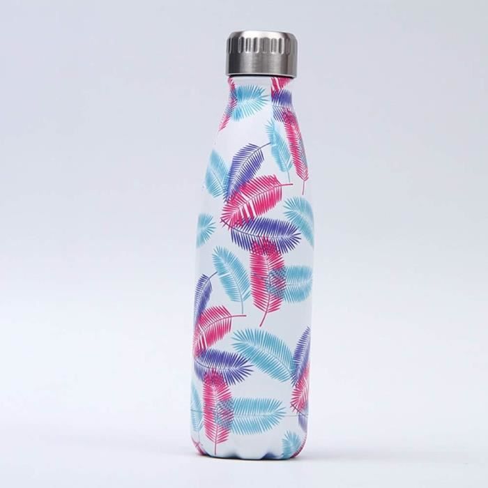 500ml Coupe thermos Thermo Gourde Bouteille d'eau en Acier Inoxydable Isolée Double Paroi