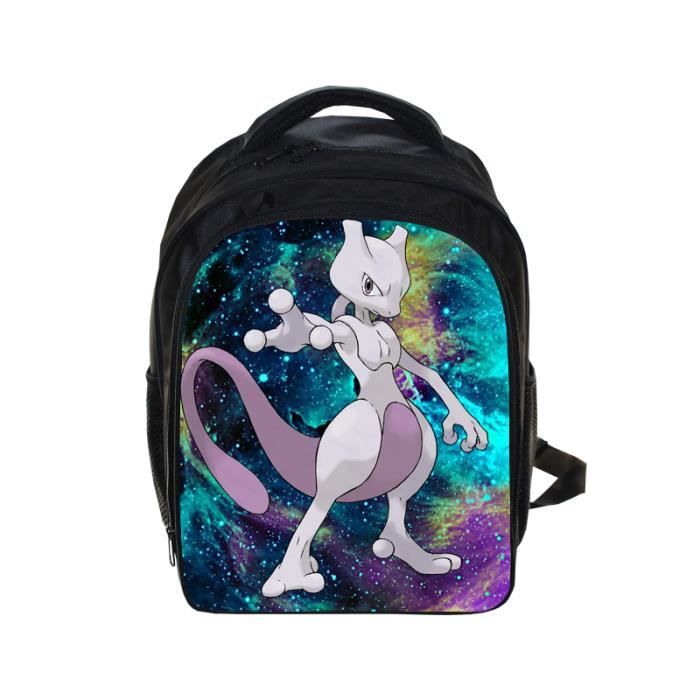 Sac A Dos Dessin Anime Pokemon Mewtwo Galaxy Sac D Ecole Garcons