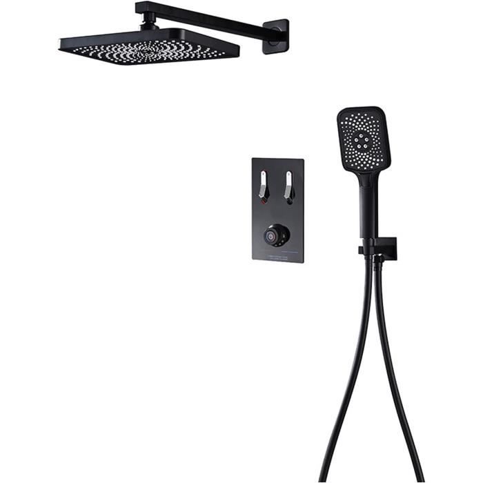 Ensemble De Douche Thermostatique,Kit Douche Encastrable,Set De Douche avec De Baignoire