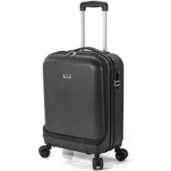 Valise cabine business 4 roues BOSSANA noir BOS 1355 NOIR