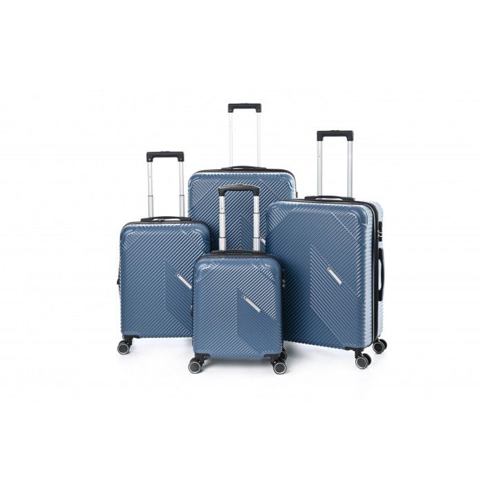 Lot de 4 Valises extensibles rigides + 30% de volume - Lys Paris 339/4 - Marine