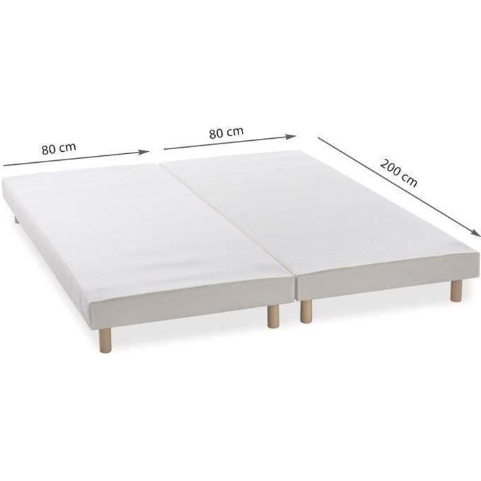 ensemble 2 lit 80x200 matelas et sommier independants cdiscount