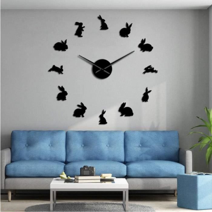 a1886-lapins-sans-cadre-diy-grande-horloge-murale-p-pini-re-mur-art