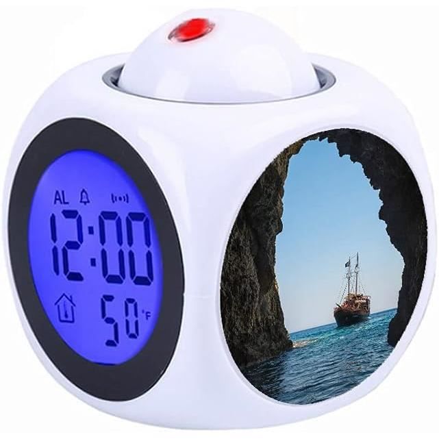 Réveil LED Compact - Affichage Grand Angle, Alarme Réglable, 6 Couleurs Au Choix