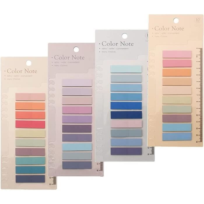 700 Pièces Marque Page Adhesif,Feuillets Notes Autocollants,Étiquettes