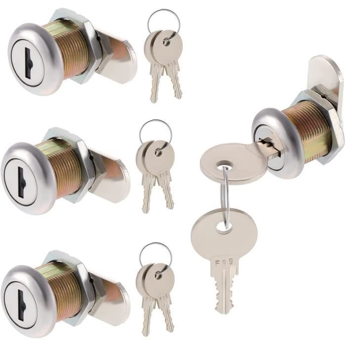 Lot De 4 Cadenas De Sécurité Enfant - Verrou Combination Frigo, Tiroir, Fenêtre - Code 4 Chiffres