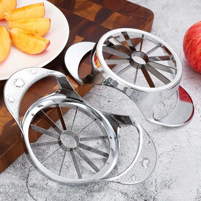 Gadget de cuisine en acier inoxydable pour coupe-pommes légumes et fruits 