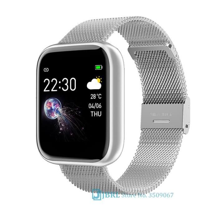 Montre connectée acier best sale