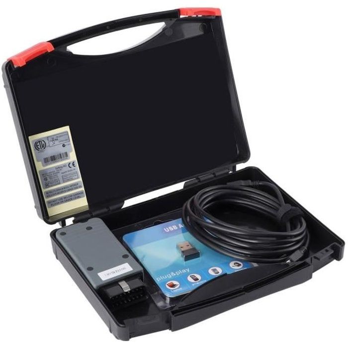 Qiilu Vérification des pannes de voiture Scanner de Diagnostic Auto OBD2 Bluetooth pour OKI Chip ODIS VAS5054 V4.3.3/V4.4.10/V3.0.3