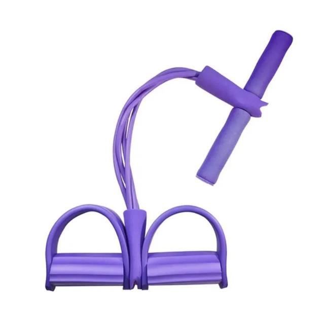 Corde de Tension Multifonctionnelle Élastique Tension Pied de Pédale Sit-up Bodybuilding Expander 4 Tube Jambe Exerciseur Pull Corde