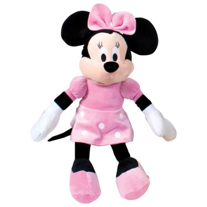 Famosa Peluche Minnie Mouse Couleur Rose Cdiscount Jeux Jouets