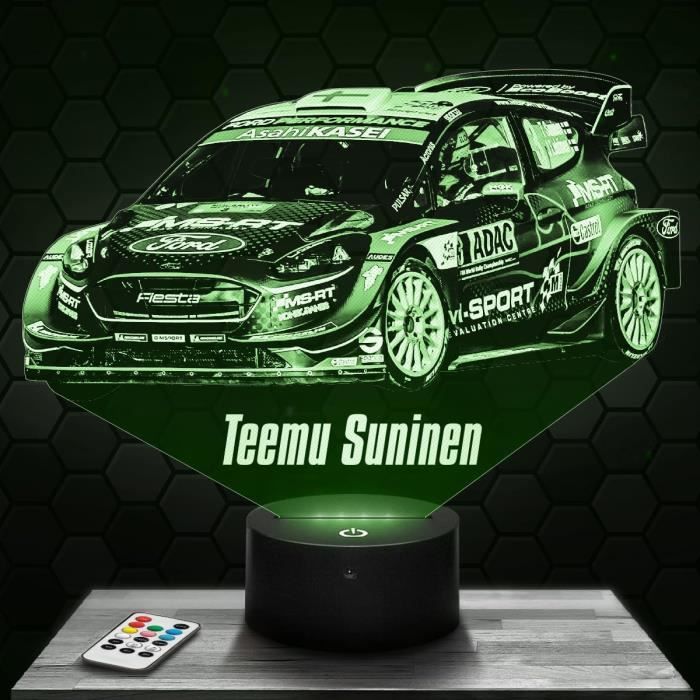 Lampe De Chevet T.Suninen Fiesta Rallye Décoration Voiture Automobile