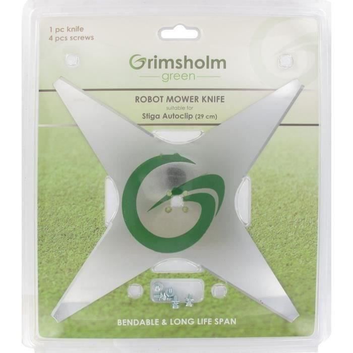 Blister lame 4 dents plate adaptable pour robots AMBROGIO / WIPER série L200 - STIGA autoclip - Ø: e