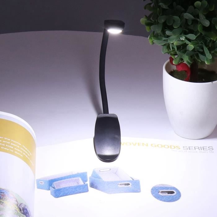 Lampe de lecture clipsable à LED