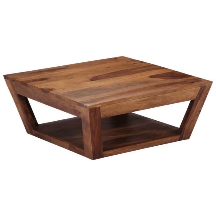 Tidyard Table Basse En Bois De Sesham Massif Construction Solide