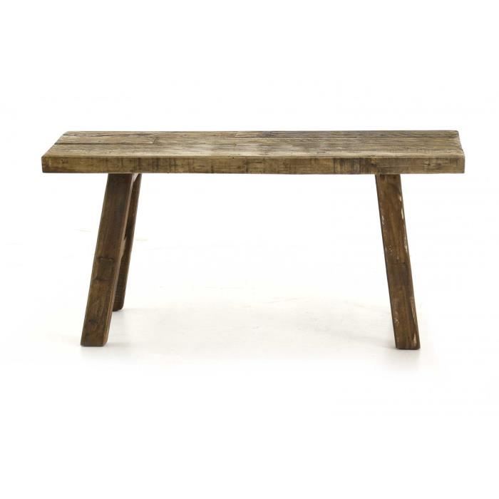 Banc Bois Recycle 100 Cm Noldor Achat Vente Banc Cdiscount