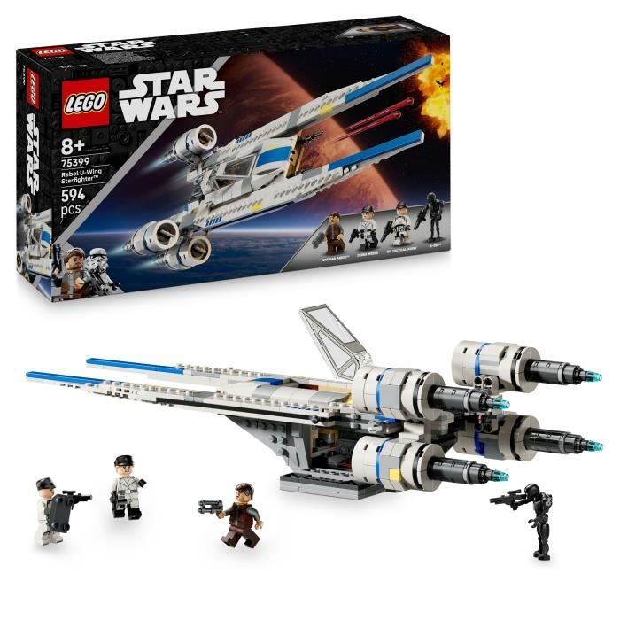LEGO Star Wars 75399 Andor Le Chasseur Stellaire U-Wing de l’Alliance Rebelle Jeu de construction dès 8 Ans