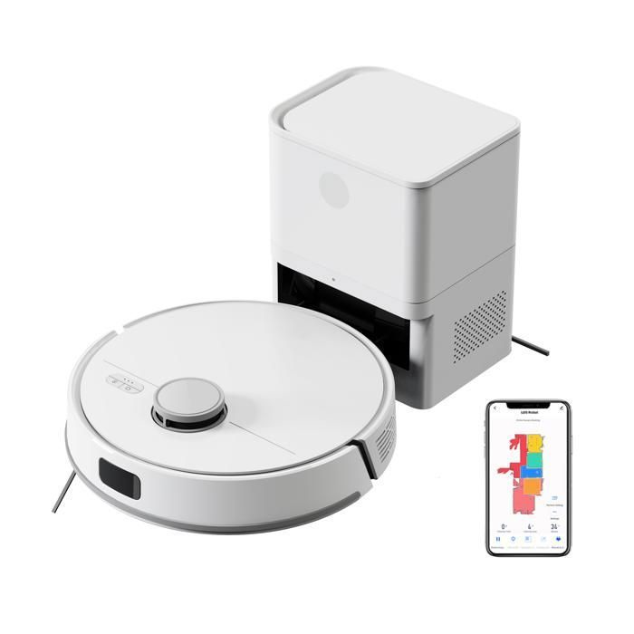 Robot Aspirateur Laveur - LIECTROUX - M70 PRO - 5000Pa - Station de Vidage Automatique - Laser - Liectroux