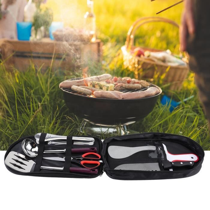 JARD-Kit d'Ustensiles Cuisine Camping Portable Extérieur Kit d'Outils  Barbecue en Acier Inoxydable☪Lv.life☪NIM