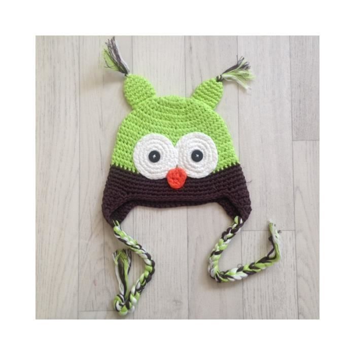 Bonnet Chouette Bebe En Crochet Naissance A 3 Ans Multicolor Cdiscount Pret A Porter