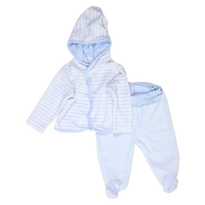 Pyjama 2 Pieces Bebe Garcon C A 3 Mois Blanc Hiver Vetement Bebe Blanc Cdiscount Pret A Porter