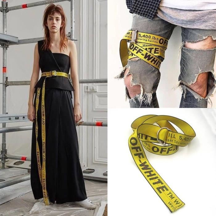 ceinture off white porté