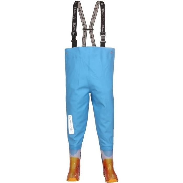 3kamido enfant cuissardes de pêche jeunesse 10 modèles, taille ajustable, bretelles durables, boucle nexus, waders, bottes de pêche