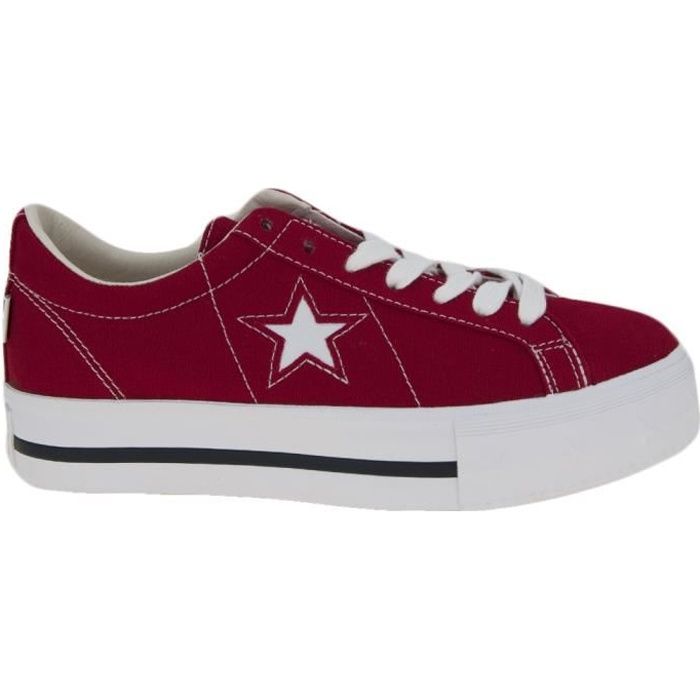 converse platform rouge