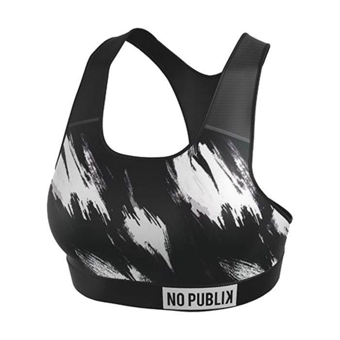 Brassière Fitness - No Publik - 27015 - Femme - Noir - 92% Polyester 8% Élasthanne Brassière Fitness - No Publik - 27015 - Femme - Noir - 92% Polyester 8% Élasthanne