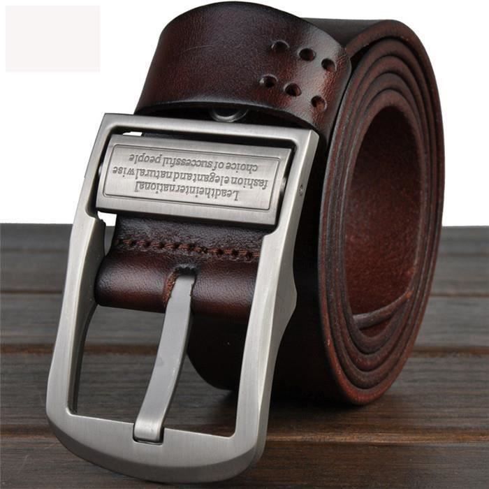 Ceinture Homme Cuir Véritable 38mm - GSG - Adjustable Pour Jeans