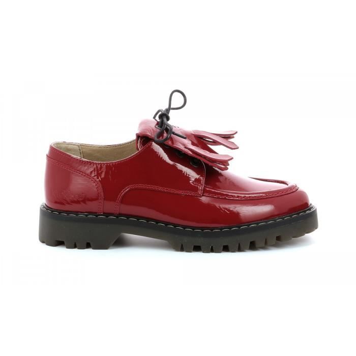 Derbies sales femme rouge